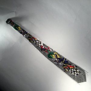 Gold City Car Racer Neck Tie